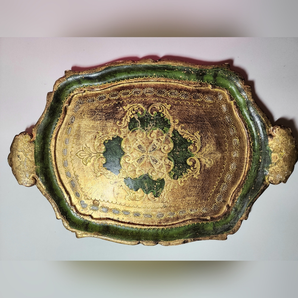 Vintage Italian Florintine Tray